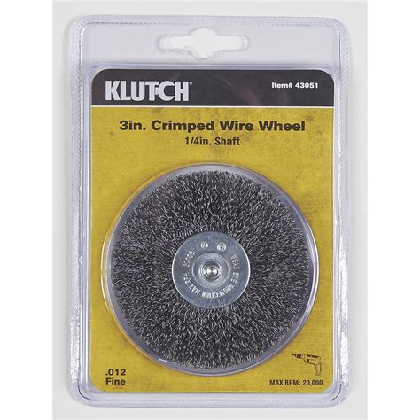 Klutch 1in Coarse Crimped Wire End Brush Northern Tool