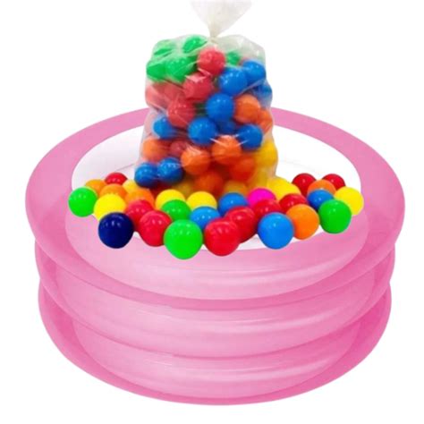 Kit Piscina De Bolinha Infantil Beb Dobr Vel Brinquedo Inflav L Para