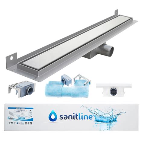 Odpływ liniowy SANITLINE PRZYŚCIENNY 70 cm niski syfon 52 mm