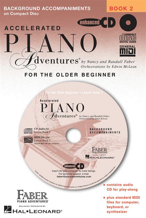 Accelerated Piano Adventures Lesson Book Enhanced Cd Faber Piano