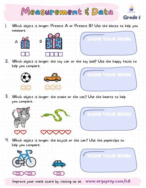 Grade 1 Length Worksheets