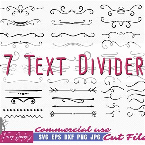 Clipart Dividers Etsy