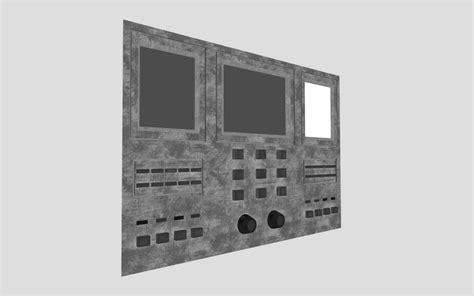 Sci-Fi Wall Panel 3D Model by SimonTGriffiths