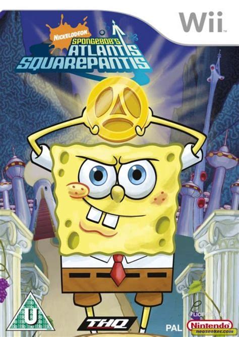 Spongebob S Atlantis Squarepantis Wii Front Cover