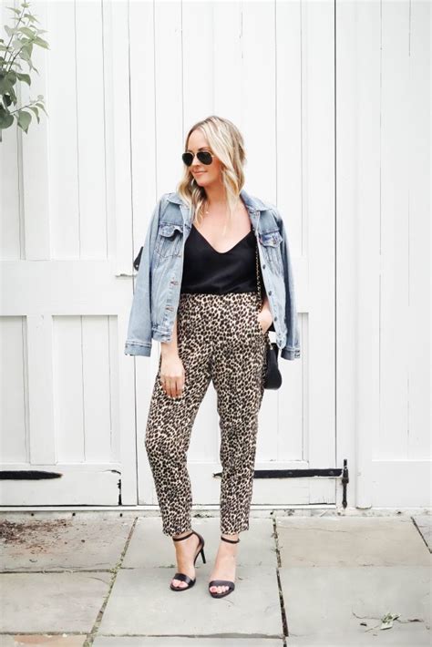 How To Wear Leopard Pants J Crew Factory Red White Denim