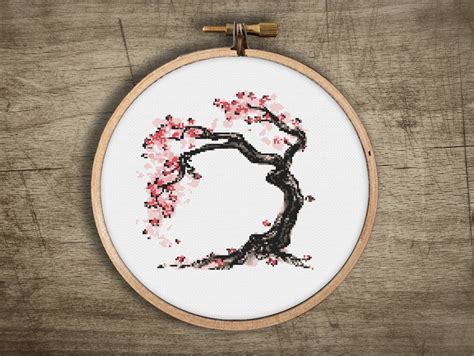 Cross Stitch PDF Pattern Modern Embroidery Hoop Art Traditional