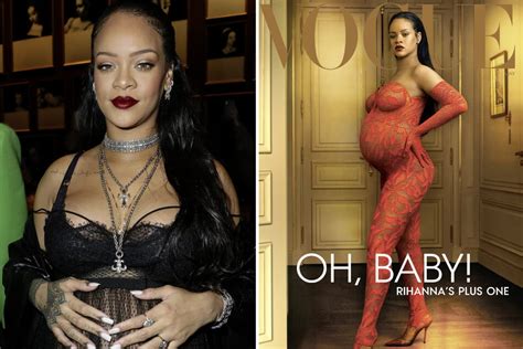 Hautenger Bodysuit Hochschwangere Rihanna Zeigt Babybuch