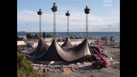 Timelapse Du Lev De Toile Du Chapiteau De Zingaro Toulon Youtube