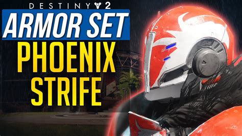 Destiny 2 Full Phoenix Strife Type 0 Armor Set Titan Crucible Full