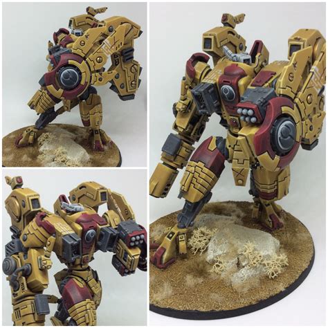 Coolminiornot Tau Riptide Battlesuit By Spruegreystudio