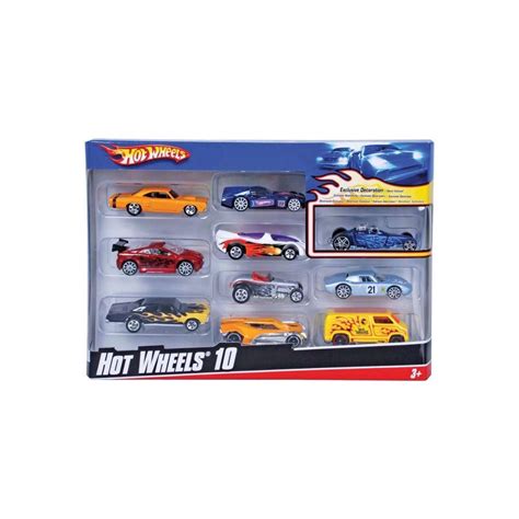 Carrinhos Sortidos Mattel Hot Wheels 10 Unidades 54886 Em