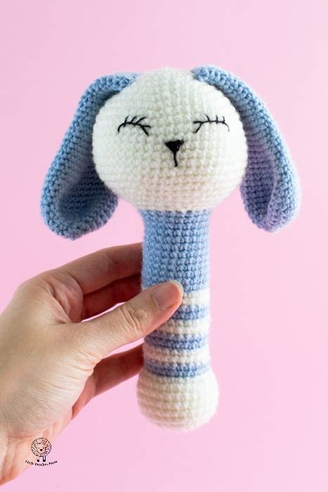 Bunny Crochet Teether Free Pattern