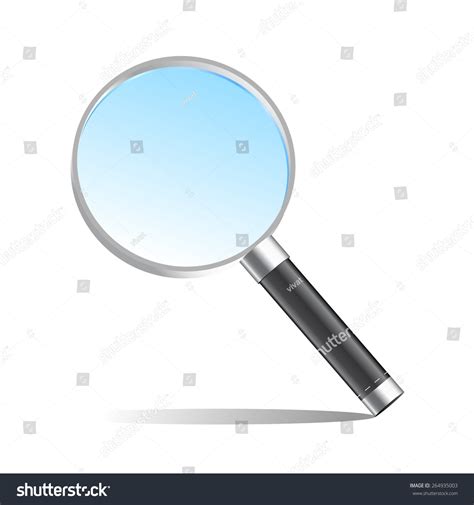 Realistic Magnifier Magnifying Glass Vector Illustration Stock Vector Royalty Free 264935003