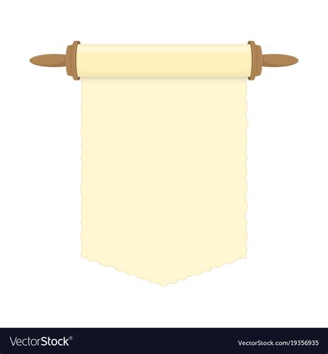 Blank paper scroll Royalty Free Vector Image - VectorStock