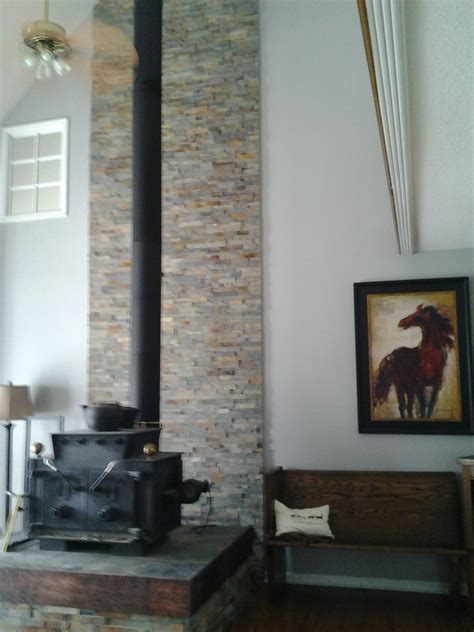 Stone Accent Walls Wood Fireplace Flipping Houses Wood Ceilings