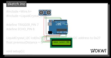 Water Level Sensor Wokwi Esp Stm Arduino Simulator