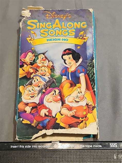 Disneys Sing Along Songs Snow White Heigh Ho Vhs 1994 Vol One