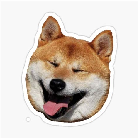 "Laughing Shiba Inu" Sticker for Sale by avit1 | Redbubble