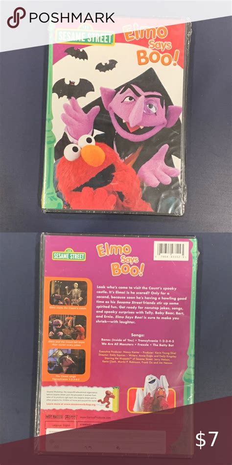 New Sesame Street Halloween dvd Elmo says boo | Halloween dvd, Sesame ...