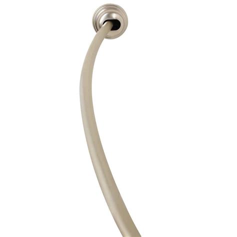 Zenna Home Neverrust 50 In To 72 In Aluminum Tension Curved Shower