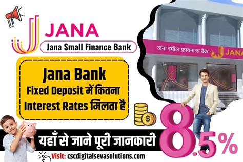 Jana Bank FD Rates 8 15 Jana Bank Fixed Deposit Interest