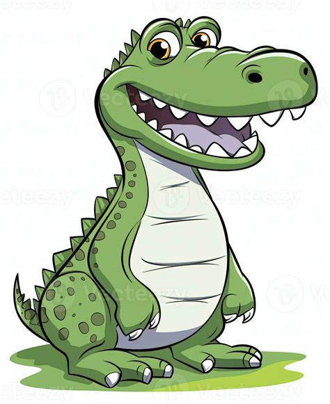 Cartoon Crocodile Character Vector Illustration Generative Ai 30599030