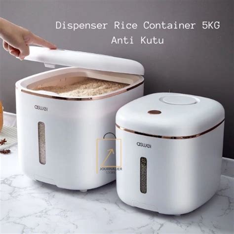 Jual Wadah Penyimpan Tempat Simpan Beras Rice Dispenser Makanan Food