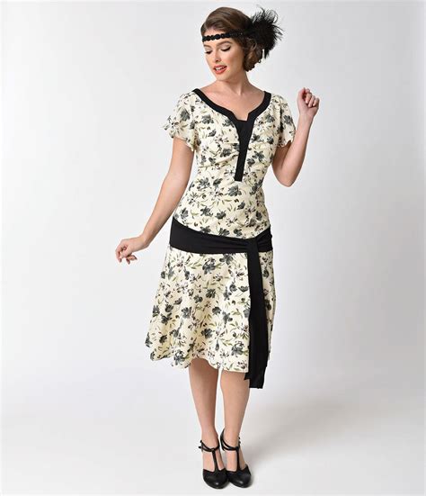 1930s Style Dresses 30s Art Deco Dress