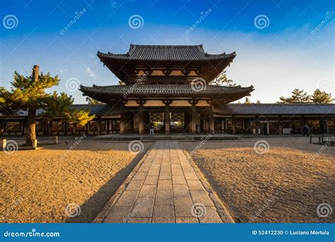 Horyu-ji Temple in Nara, Japan Stock Photo - Image of architecture ...