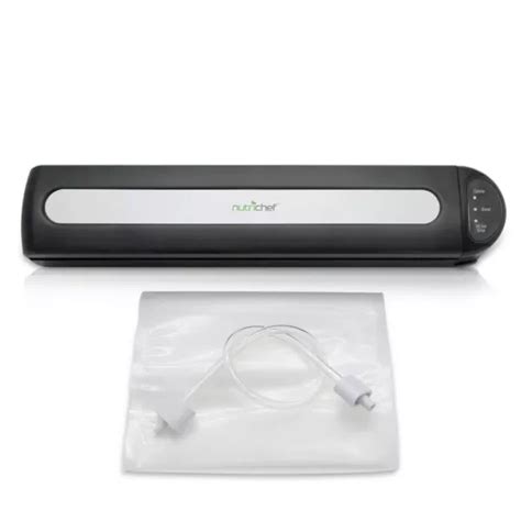 Nutrichef White Kitchen Food Vacuum Sealer Compact Electric Air