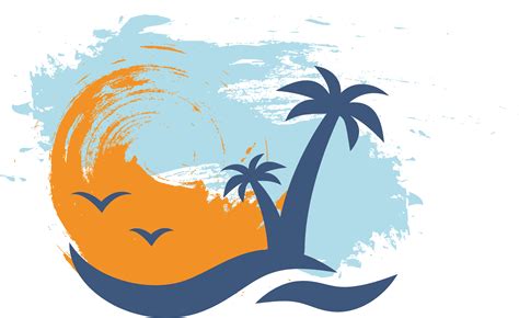 Beach Euclidean Vector Palm Icon Free Clipart Hd Clipart Palm Beach