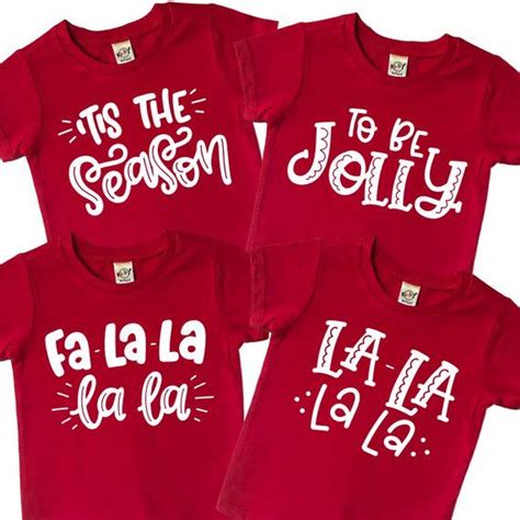 Christmas Sibling Shirts Set Of 4 Cousin Christmas Shirts Sibling