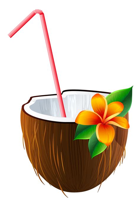 Exotic Coconut Cocktail Png Clipart Image Gallery Yopriceville High