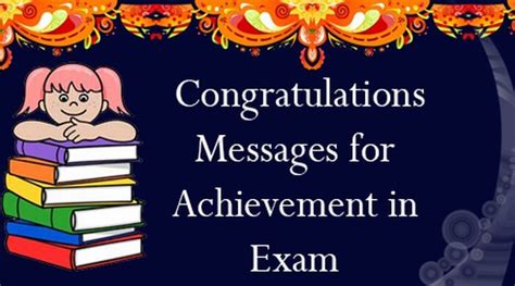 Congratulations Messages for Achievement in Exam