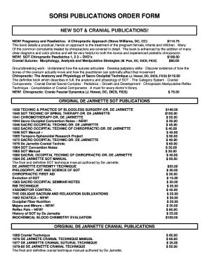 Fillable Online Bsorsib Publications Order Form Fax Email Print Pdffiller