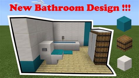 How To Make A Modern Bathroom In Minecraft Youtube