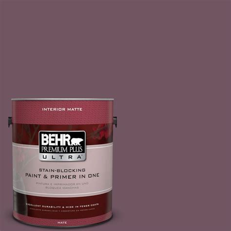 BEHR Premium Plus Ultra 1 Gal PPU17 2 Oriental Eggplant Flat Matte