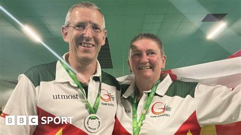 2023 Island Games Guernsey S Alison Merrien Beats Husband Ian To Win Bowls Gold Bbc Sport