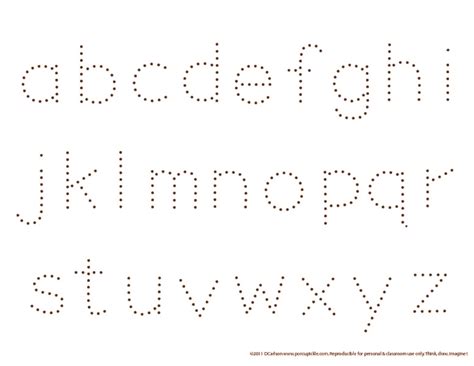 Free Printable Trace Alphabet Letters