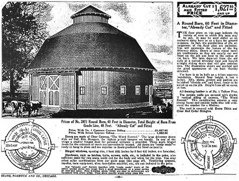 Sears Roebuck & Company Round Barn Kit Floor Plans | Barn plans, Barn ...