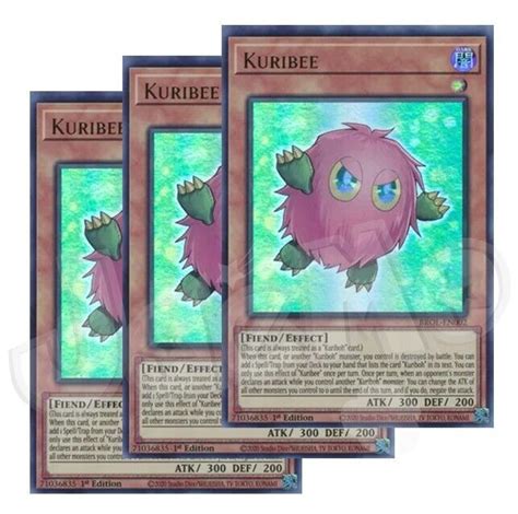 Yugioh Kuribee X 3 1st Edition Ultra Rare NM Free Holographic