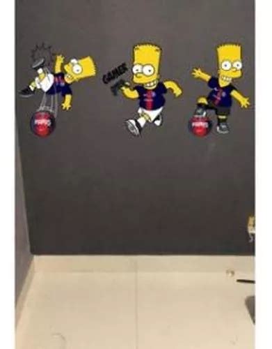 Adhesivo De Pared Bart Simpson Players Mercadolibre