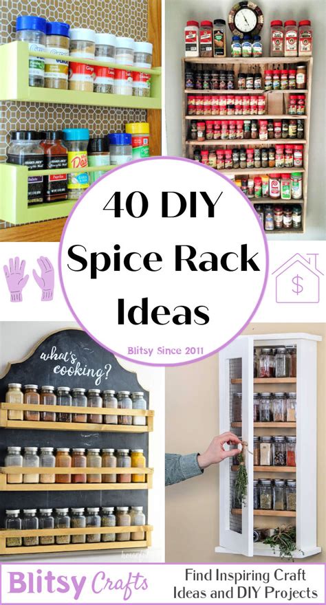 40 Best Spice Rack Ideas to Organize Your Kitchen Spices - Blitsy