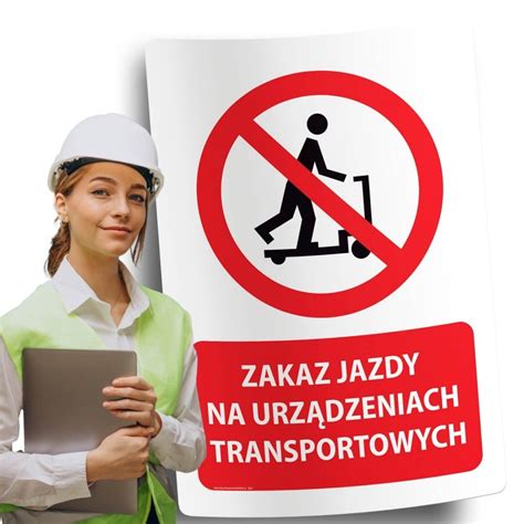 Naklejka X Cm Zakaz Jazdy Na Urz Dzeniach Transportowych