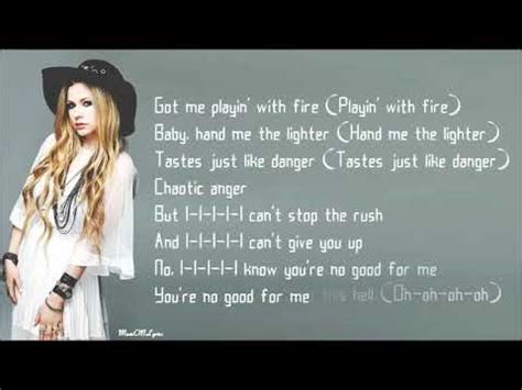 Avril Lavigne I Fell In Love With The Devil Lyrics Youtube