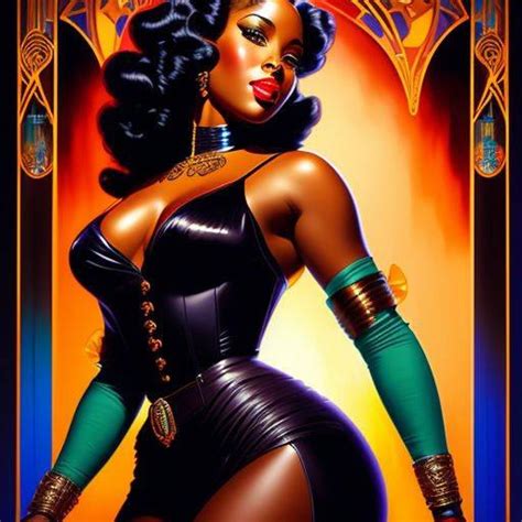 Ai Art Black Pinup 3 By Shani T8 On Deviantart