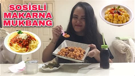 SOSİSLİ MAKARNA MUKBANG AŞK MI ARKADAŞLIK MI TÜRKÇE MUKBANG