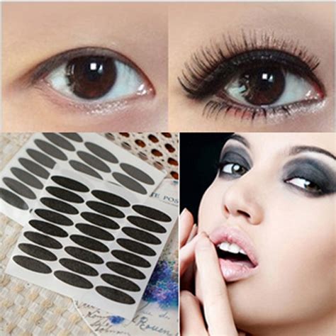 72 Pairs Lot Black Fashion Eye Liner Stripe Double Eyelids Eyeliner Stickers Lashes Eyelash