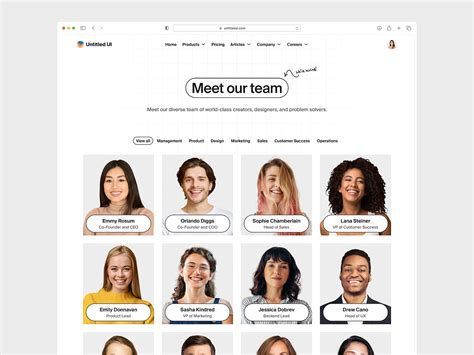 Meet Our Team — Untitled Ui By Jordan Hughes® On Dribbble