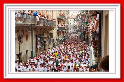 El Tercer Encierro De Los Sanfermines Con Los Toros De Cebada